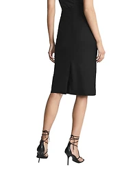 Petite Haisley Pencil Skirt