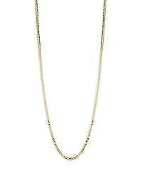 Milanesi And Co 18K Yellow Gold on Sterling Silver 3mm Mariner Link Chain Necklace, 20