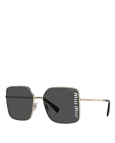 Miu Square Sunglasses, 60mm
