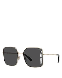 Miu Square Sunglasses, 60mm