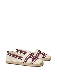 Tory Burch Women's Double T Jacquard Espadrille Flats