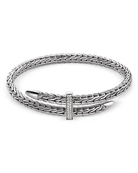 Sterling Silver Diamond Spear Flex Cuff