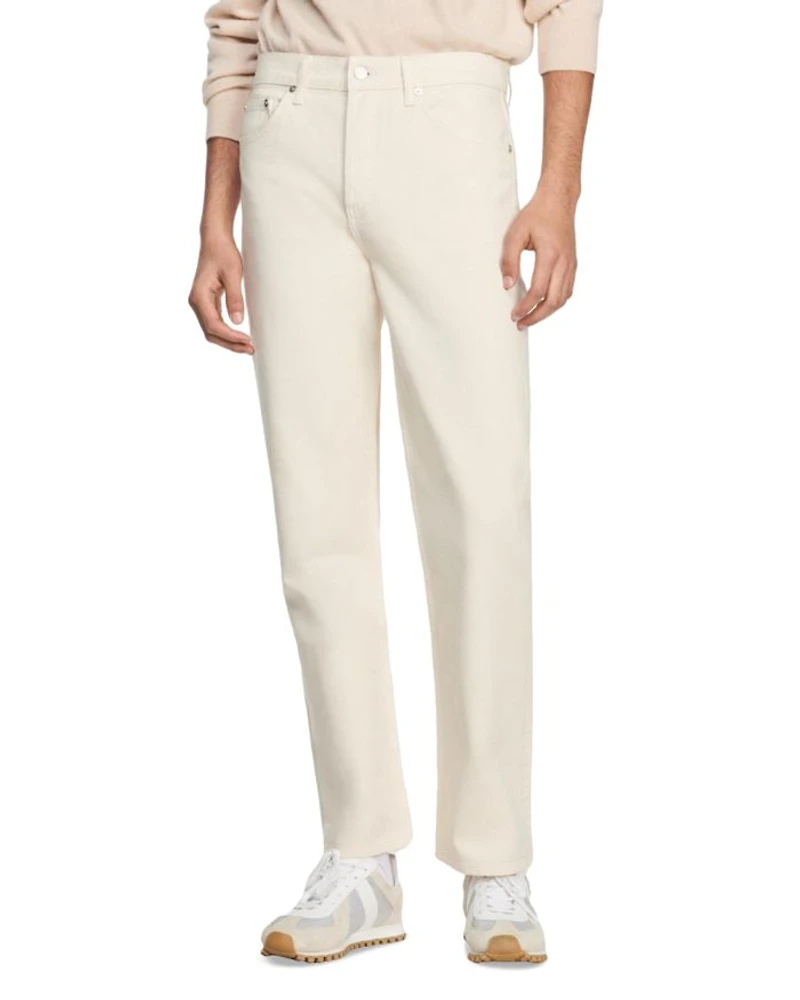 Straight Leg Jeans Ecru
