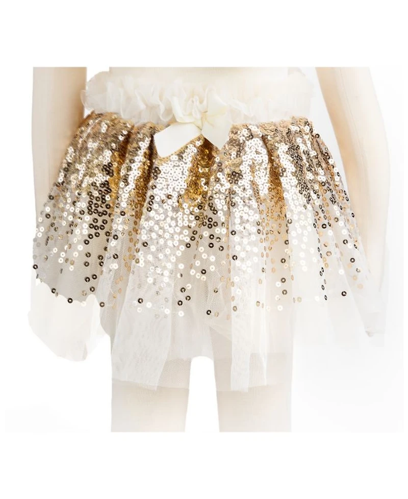 Gracious Gold-Tone Sequins Skirt, Wings, & Wand Costume - Ages 4-6