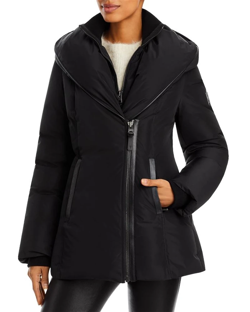 Adali Asymmetric Hooded Coat