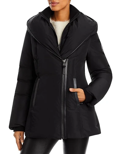 Adali Asymmetric Hooded Coat