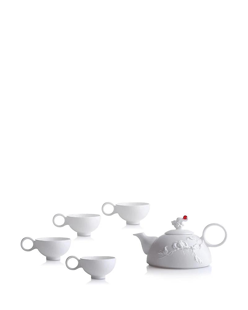 Liuli Autumn Mountain 5 Piece Tea Set