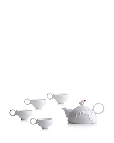 Liuli Autumn Mountain 5 Piece Tea Set