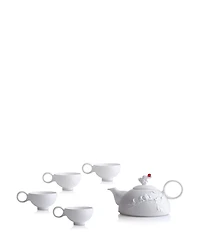 Liuli Autumn Mountain 5 Piece Tea Set