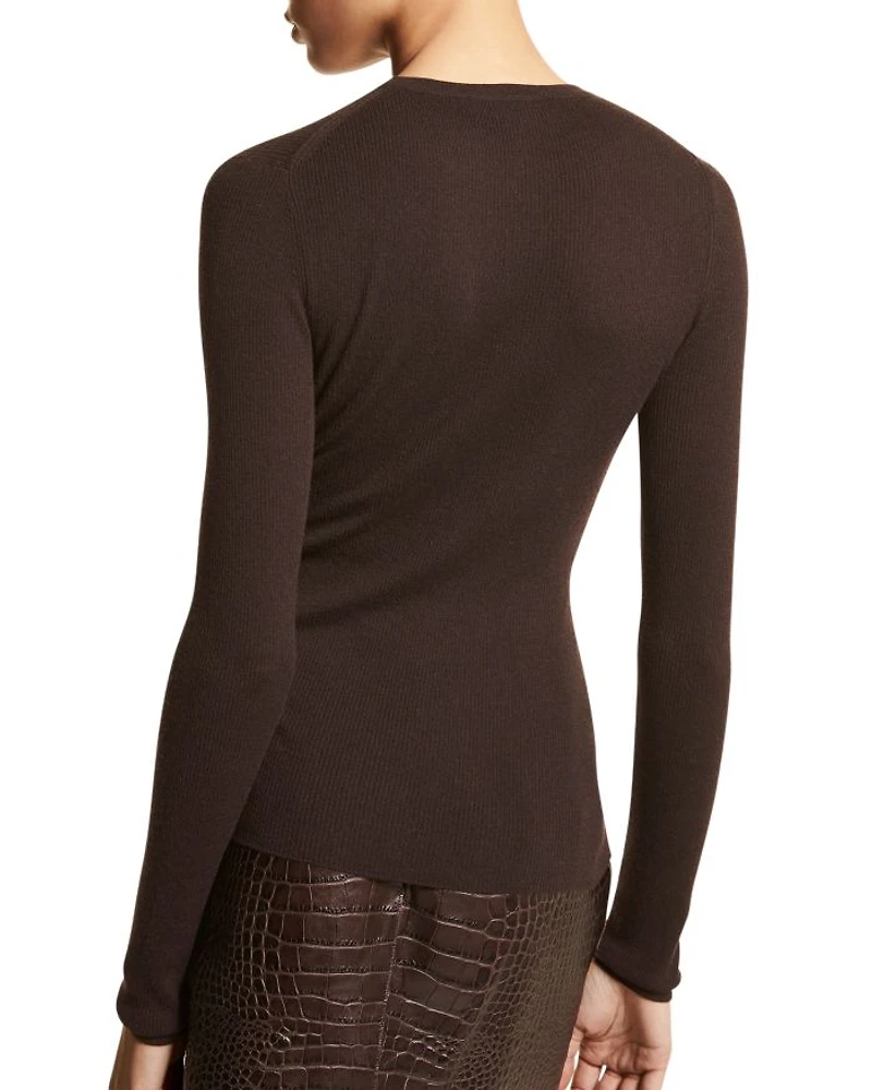 Cashmere Hutton Rib Top