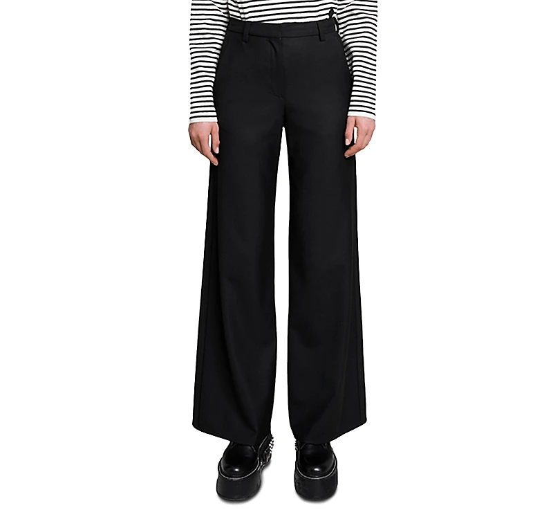 Maje Pimano Flare Leg Pants