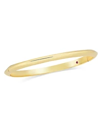 Roberto Coin 18K Yellow Gold Knife Edge Hinged Bangle Bracelet
