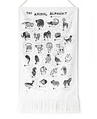 Wee Gallery Animal Alphabet Printed Tapestry - All Ages