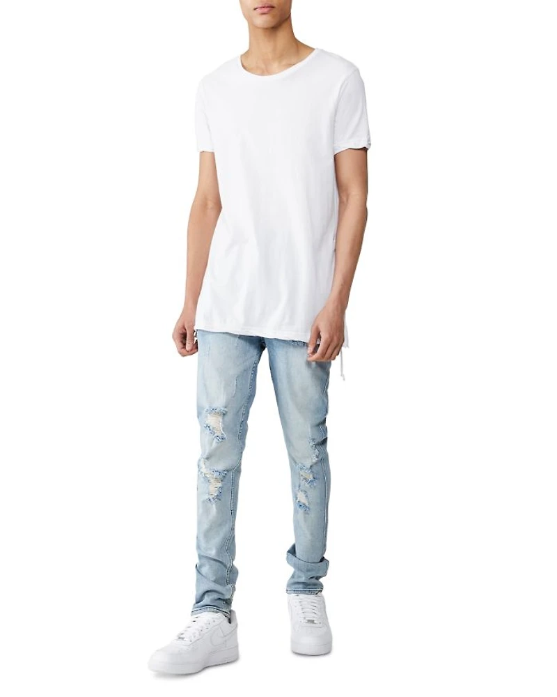 Van Winkle Skinny Jeans Trashed Dreams Blue