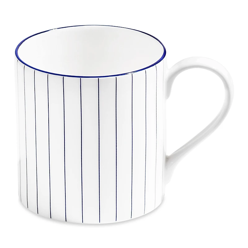 Richard Brendon Pinstripe Cobalt Large Mug, Set of 2