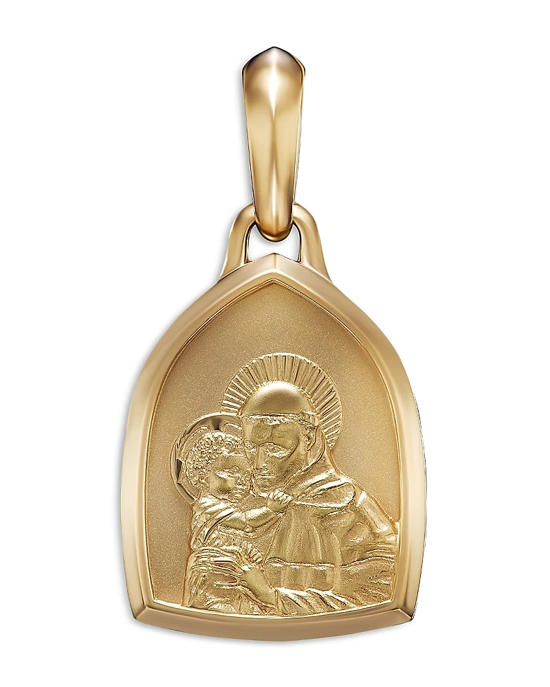 David Yurman 18K Yellow Gold Amulets St. Anthony Pendant