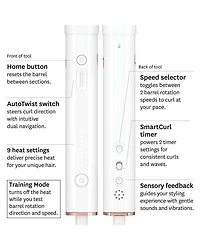 CurlWrap 1.25" Automatic Rotating Curling Iron with Long Barrel