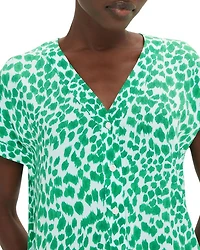 Smooth Leopard Print Blouse