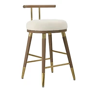 Tov Furniture Juniper Velvet Barstool