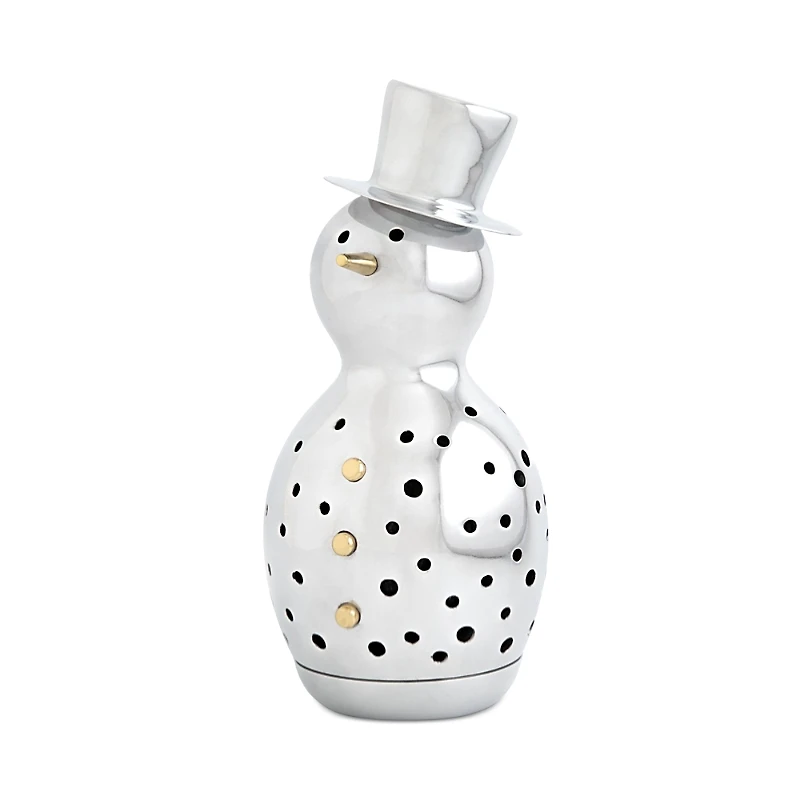 Nambe Snowman Tealight Luminary