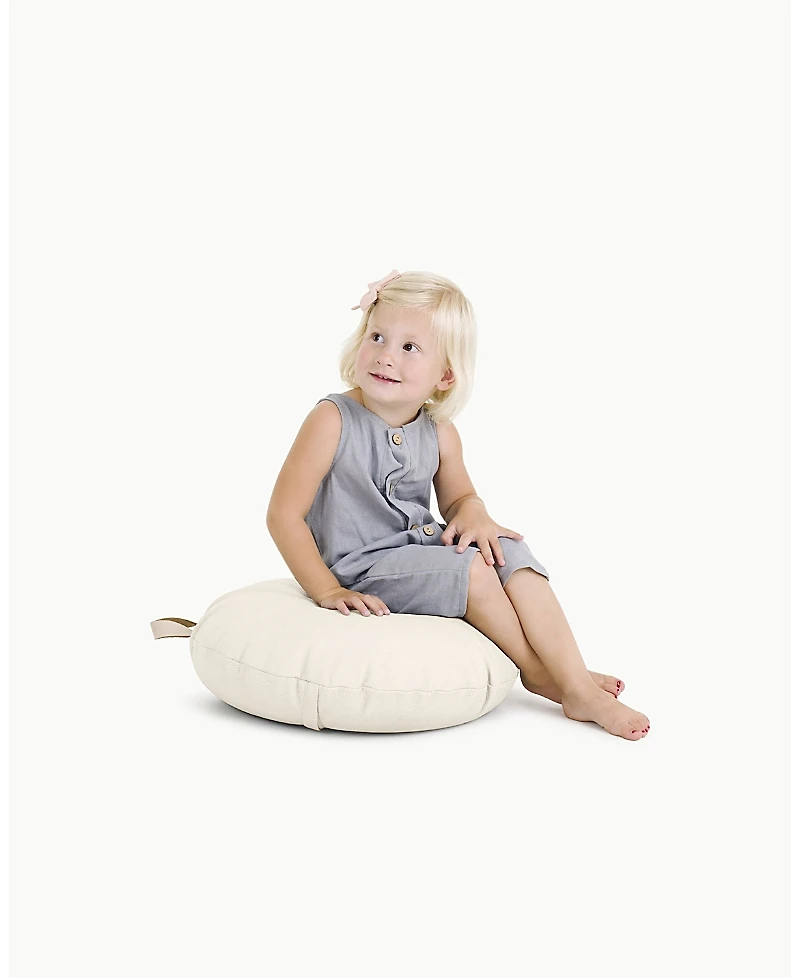 Gathre Ivory Circle Mini Floor Cushion