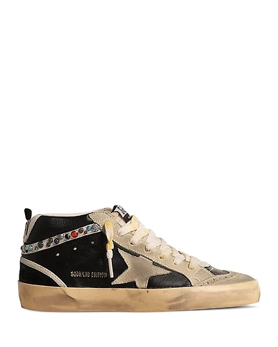 Golden Goose Women's Mid Star Embellished Top Sneakers