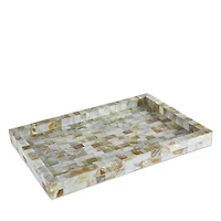 Natural White Mother of Pearl Tray, 12" x 8"