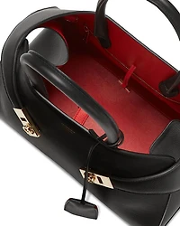 Small Hug Leather Top Handle Bag