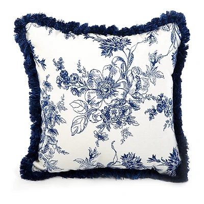 Mackenzie-Childs Indigo Villa Outdoor Throw Pillow, 20 x 20