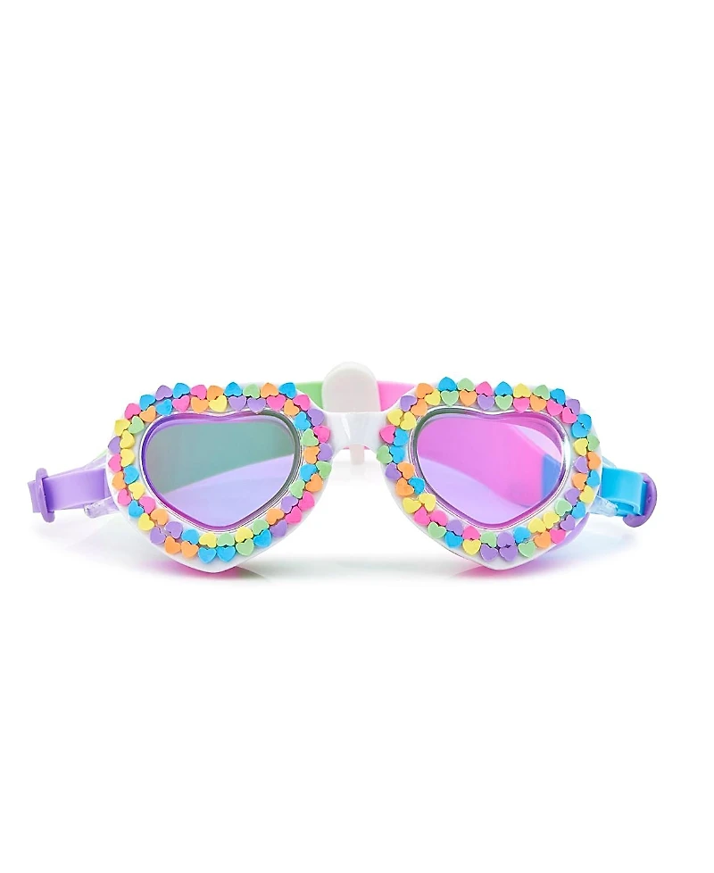 Bling2o Bling2o Valentine U Rock Rainbow Swim Goggles for Girls - Ages 2-6