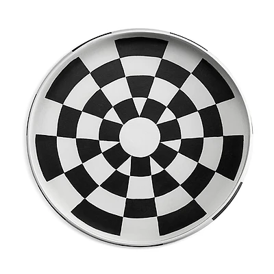 L'Objet Damier Round Porcelain Platter