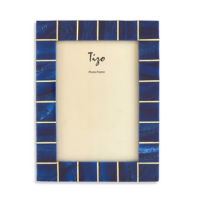 Blue/Brass Photo Frame, 5" x 7"