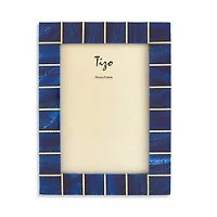 Blue/Brass Photo Frame, 5" x 7"