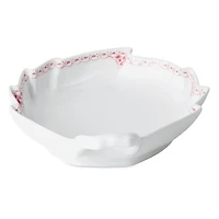 Coral Lace Leaf Dish