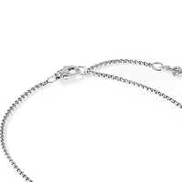Petite Albion® Pendant Necklace in Sterling Silver with Prasiolite and Diamonds, 7mm