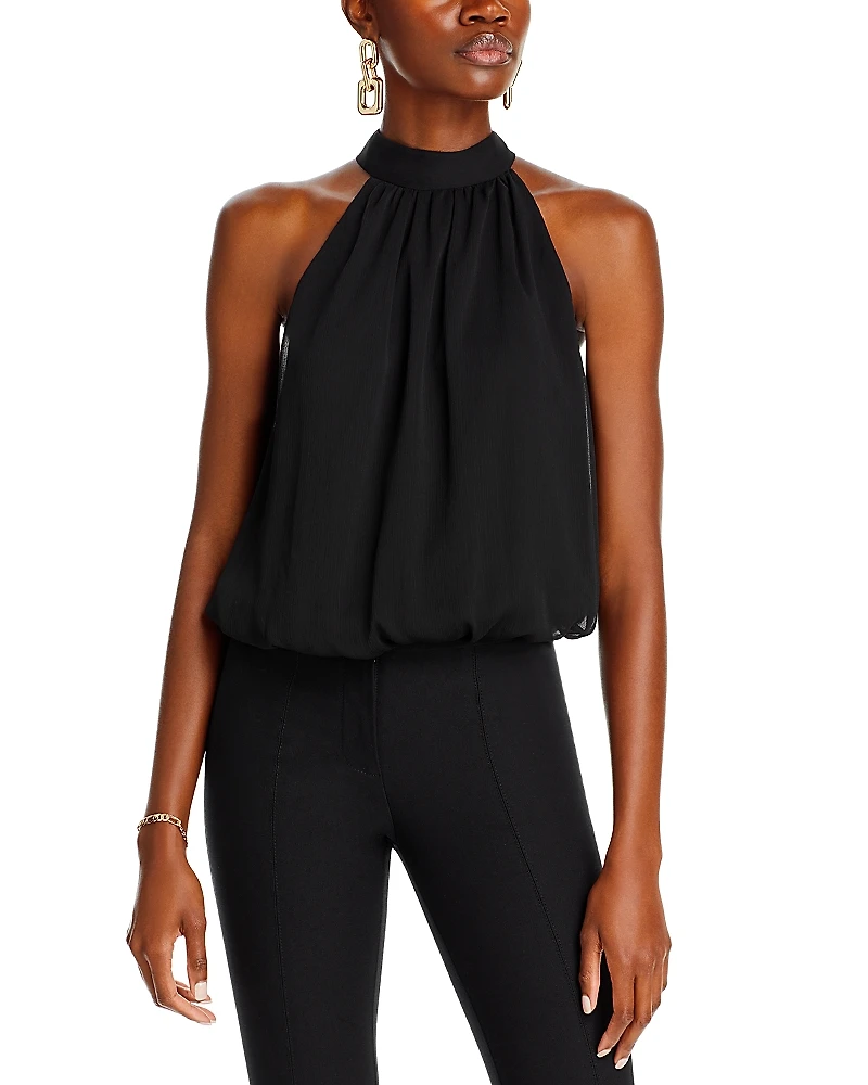 Alice and Olivia Maris Halter Neck Top