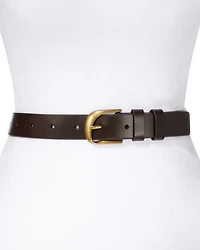 Women's Twist Buckle Leather Belt
