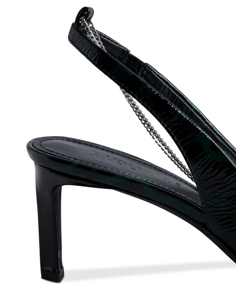 Women's First Night Pointed Toe Slingback High Heel Pumps