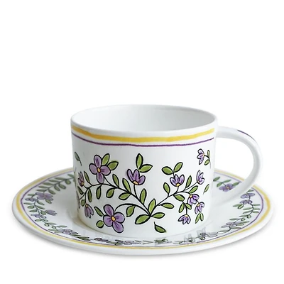 Molly Hatch Forget Me Not Cup and Saucer