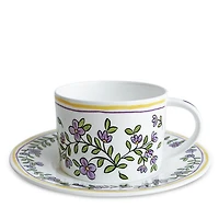 Molly Hatch Forget Me Not Cup and Saucer