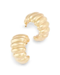 Bloomingdale's Fine Collection Shrimp Ridge Small Huggie Hoop Earrings