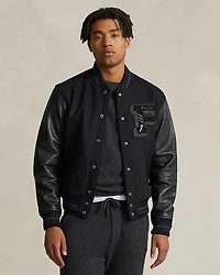 Polo Ralph Lauren Mixed Media Letterman Jacket