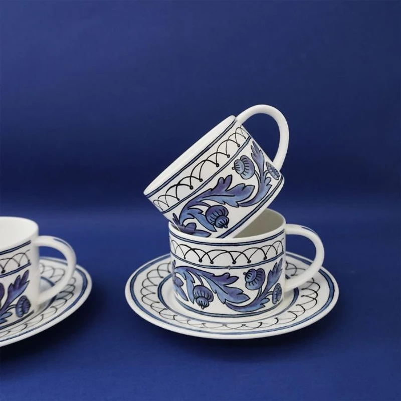 H. Blue Bird Cup and Saucer