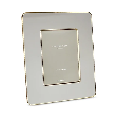 Addison Ross Gold Edged Orange Studio Enamel Photo Frame