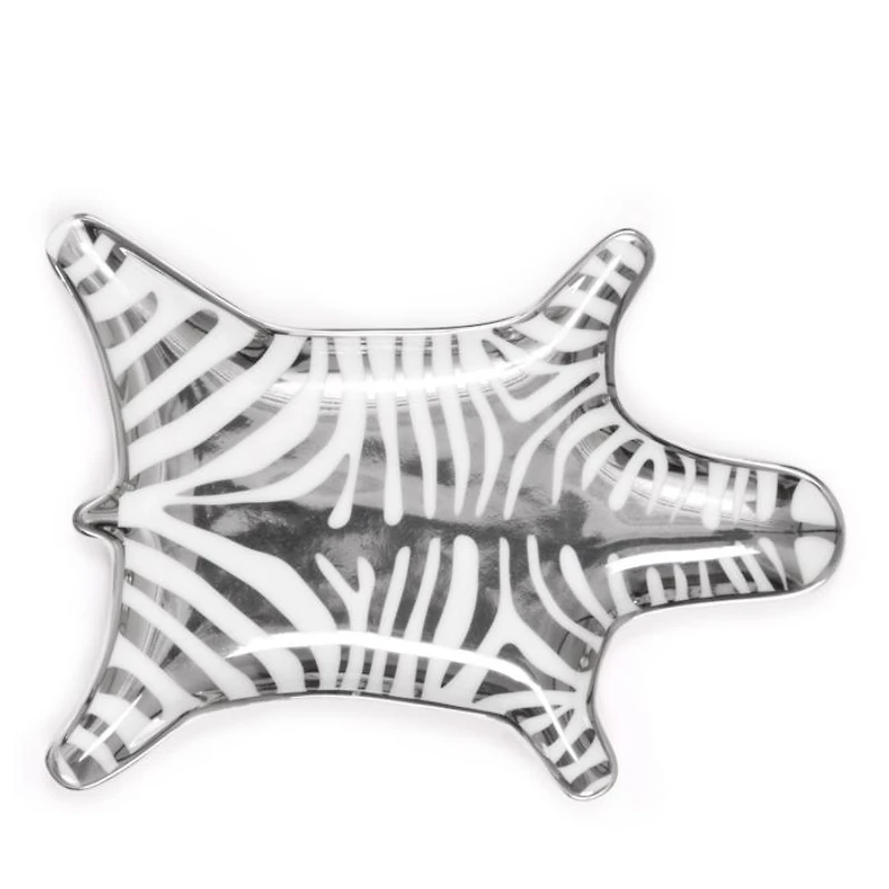 Porcelain Zebra Dish