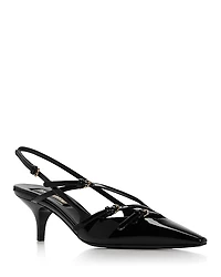 Miu Women's Pointed Toe Slingback Sandals