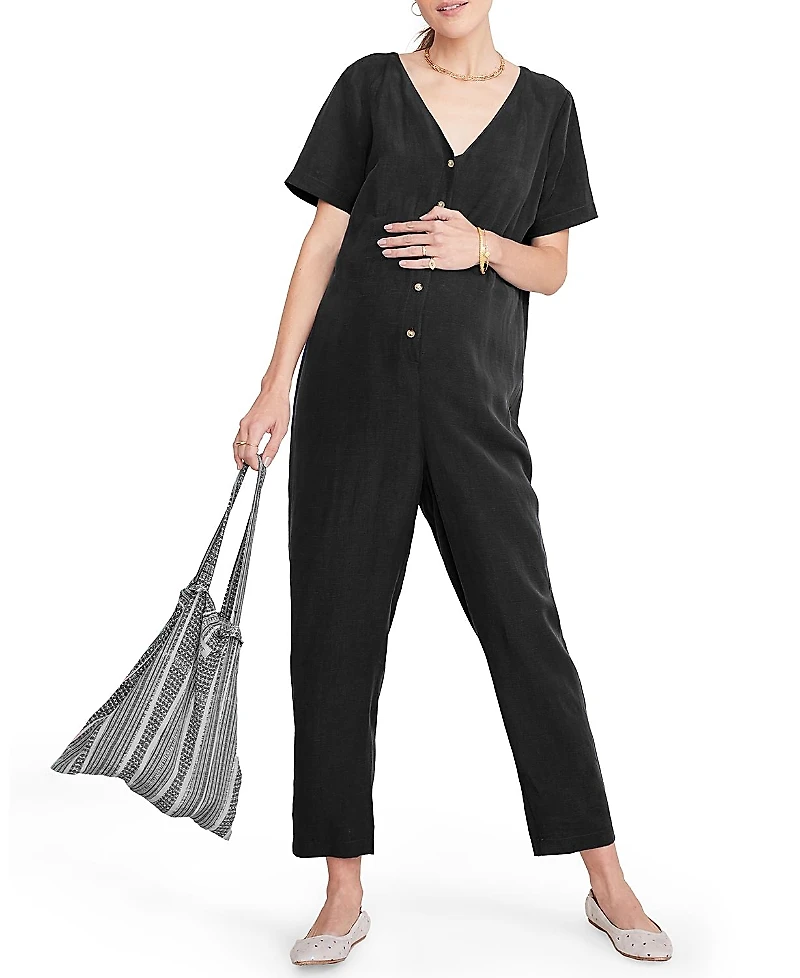 Hatch Collection Noelle Maternity Nursing Friendly Jumpsuit