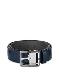 Men's Gray Leather Belt