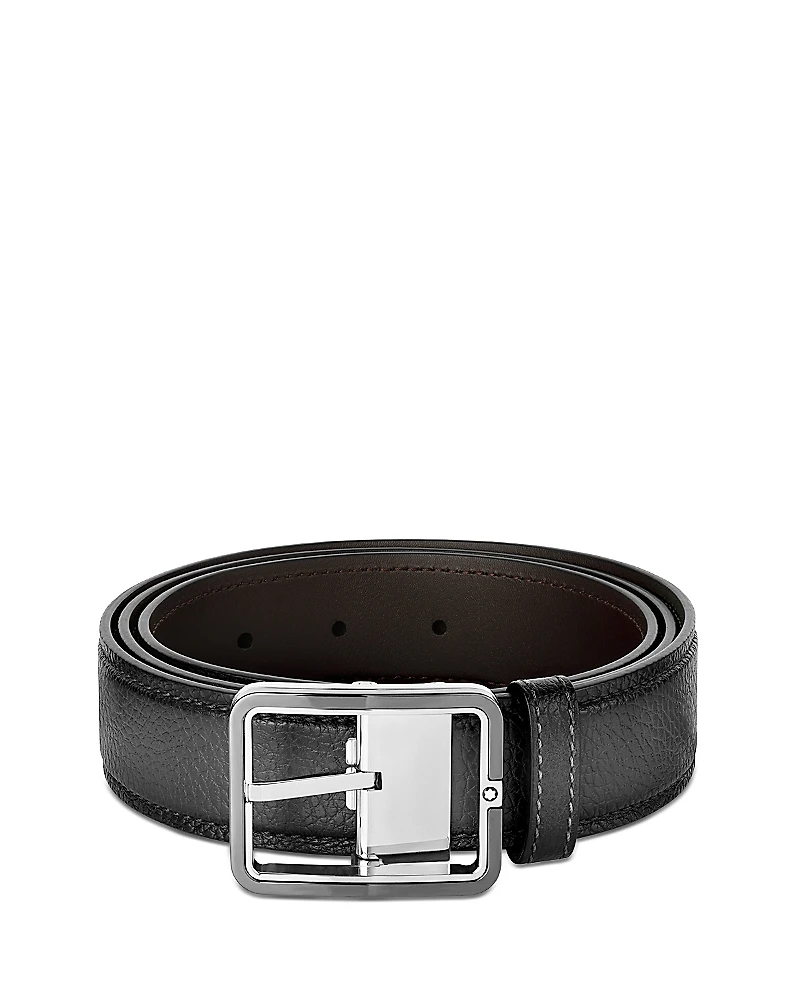 Montblanc Men's Brown Leather Belt