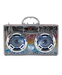 Bluetooth FM Radio with LED Speakers Boombox